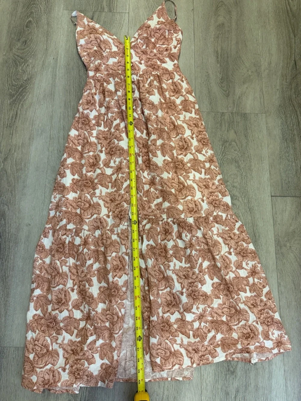 Abercrombie & Fitch Blush Rose Print Maxi Dress
